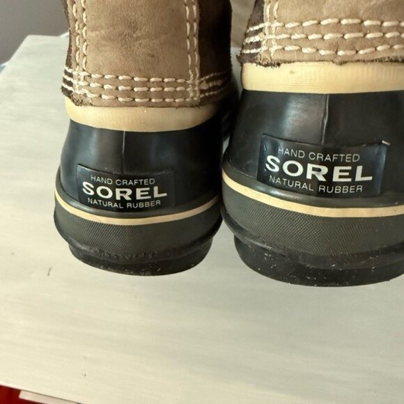 Sorel Women's Boots Joan of Arctic Waterproof Size 8 Dark Stone Faux Fur - Picture 4 of 10